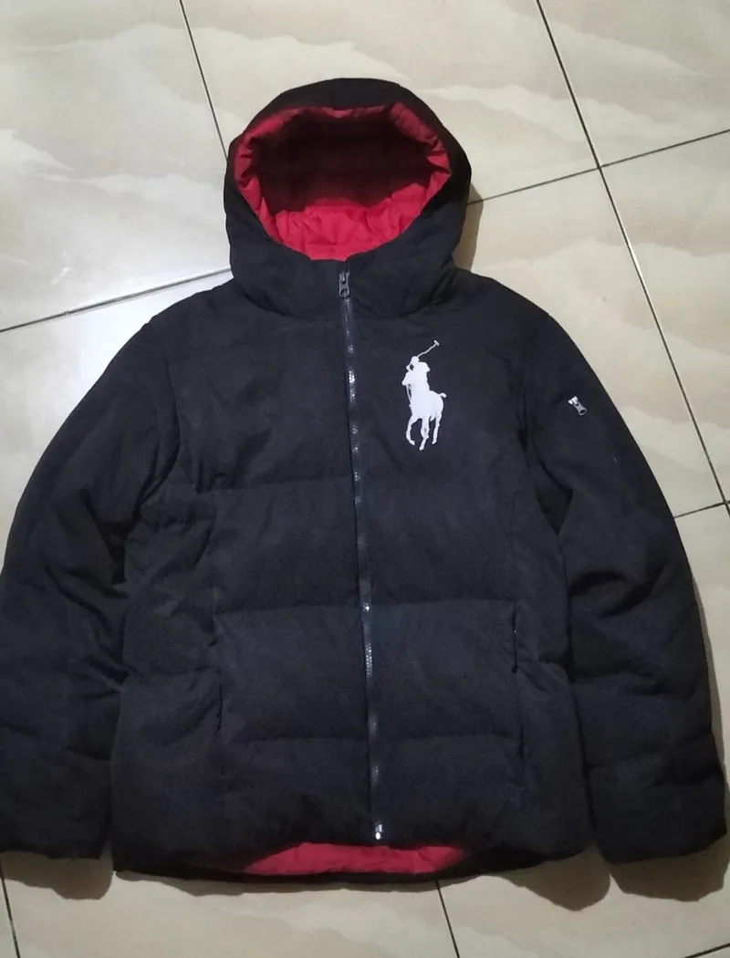 Polo Ralph Lauren Minimalist Casual Puffer jacket Pria red black photo 1
