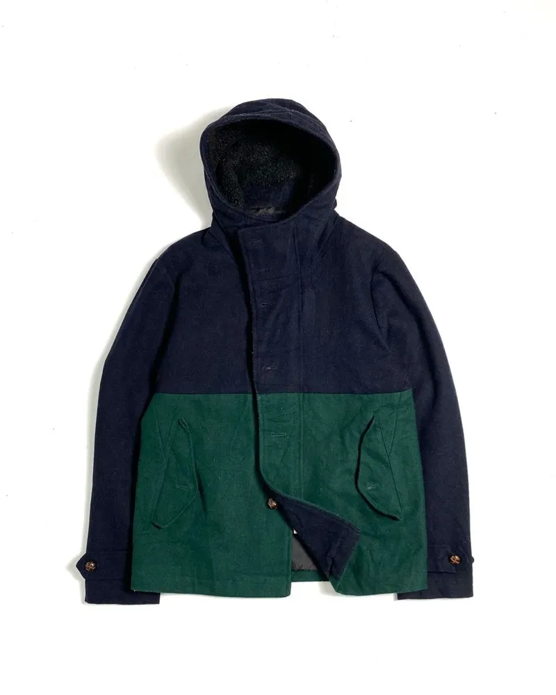 JAPANESE BRAND-RAGEBLUE WOOLBLEND PARKA WINTER JACKET photo 1