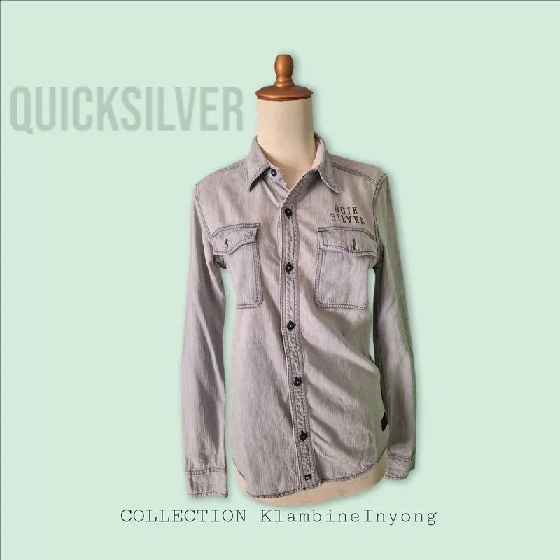 Casual Shirt Wanita gray photo 1