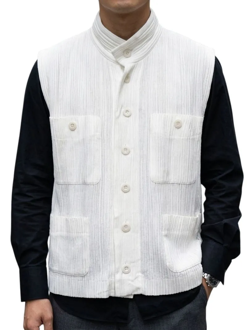 S/S 1996 Issey Miyake pleated 4 pocket vest archive photo 1