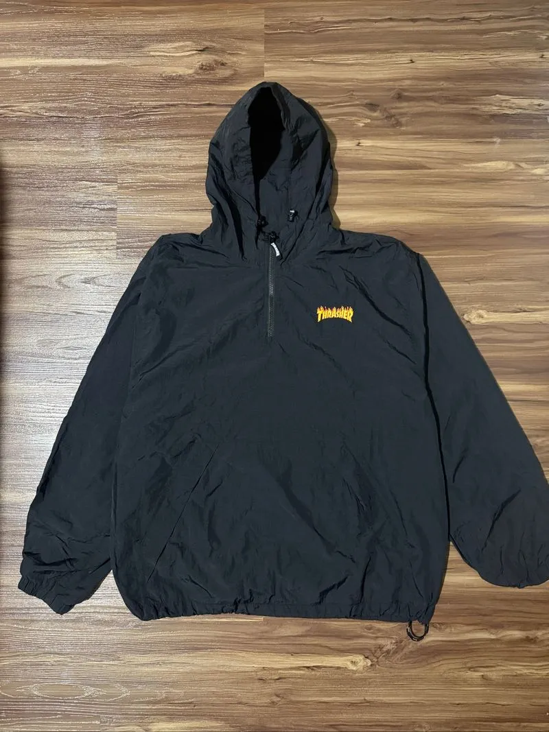 Thrasher halfzip hooded jacket photo 1