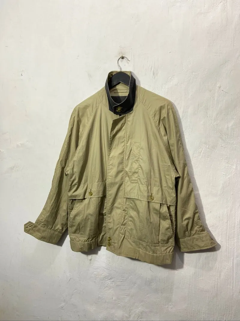 Vintage Burberrys Embroidered Harrington Tan Unisex photo 1