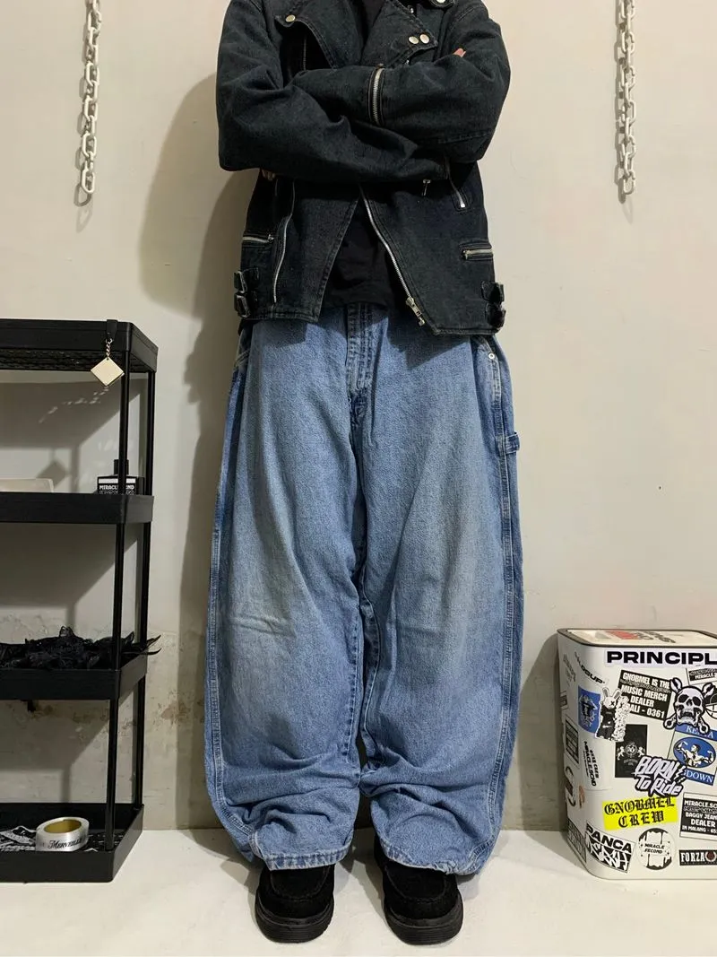 [WRG JEANS] Baggy Jeans Carpenter Doubleknee Vintage 📌 photo 1