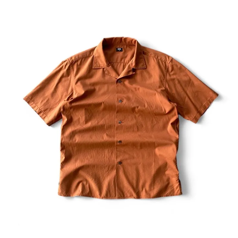 Uniqlo Vintage Streetwear Formal shirt Pria orange photo 1