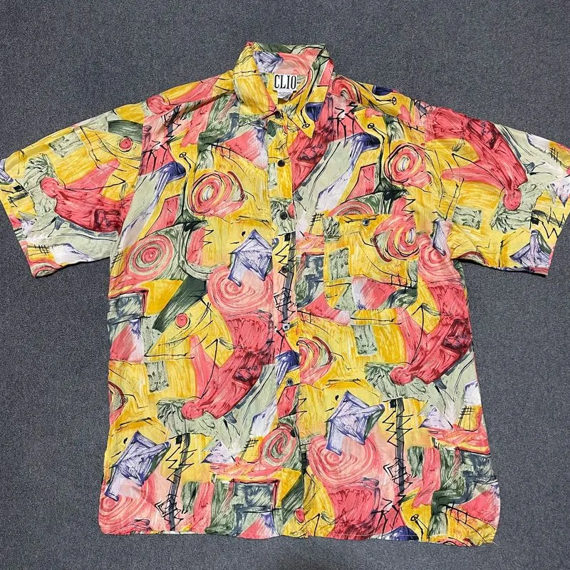 Kemeja Silk Vintage Women Clio Art - M Fit L photo 1