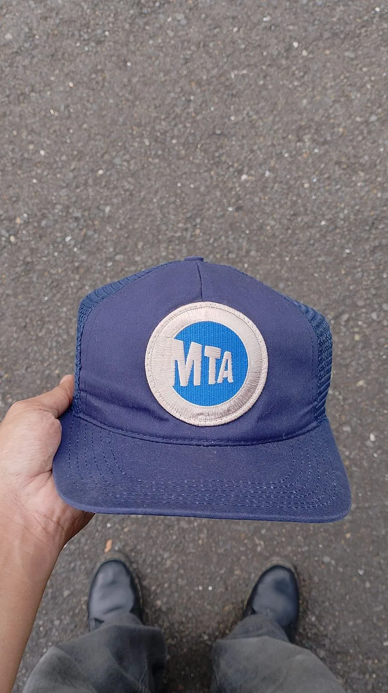 VINTAGE TRUCKER HAT - MTA (Metropolitan Transportation Autho photo 1