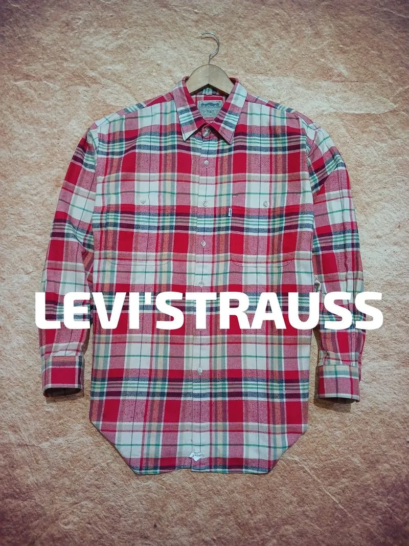 Levi'strauss flanell outerwear veterano second thrift photo 1