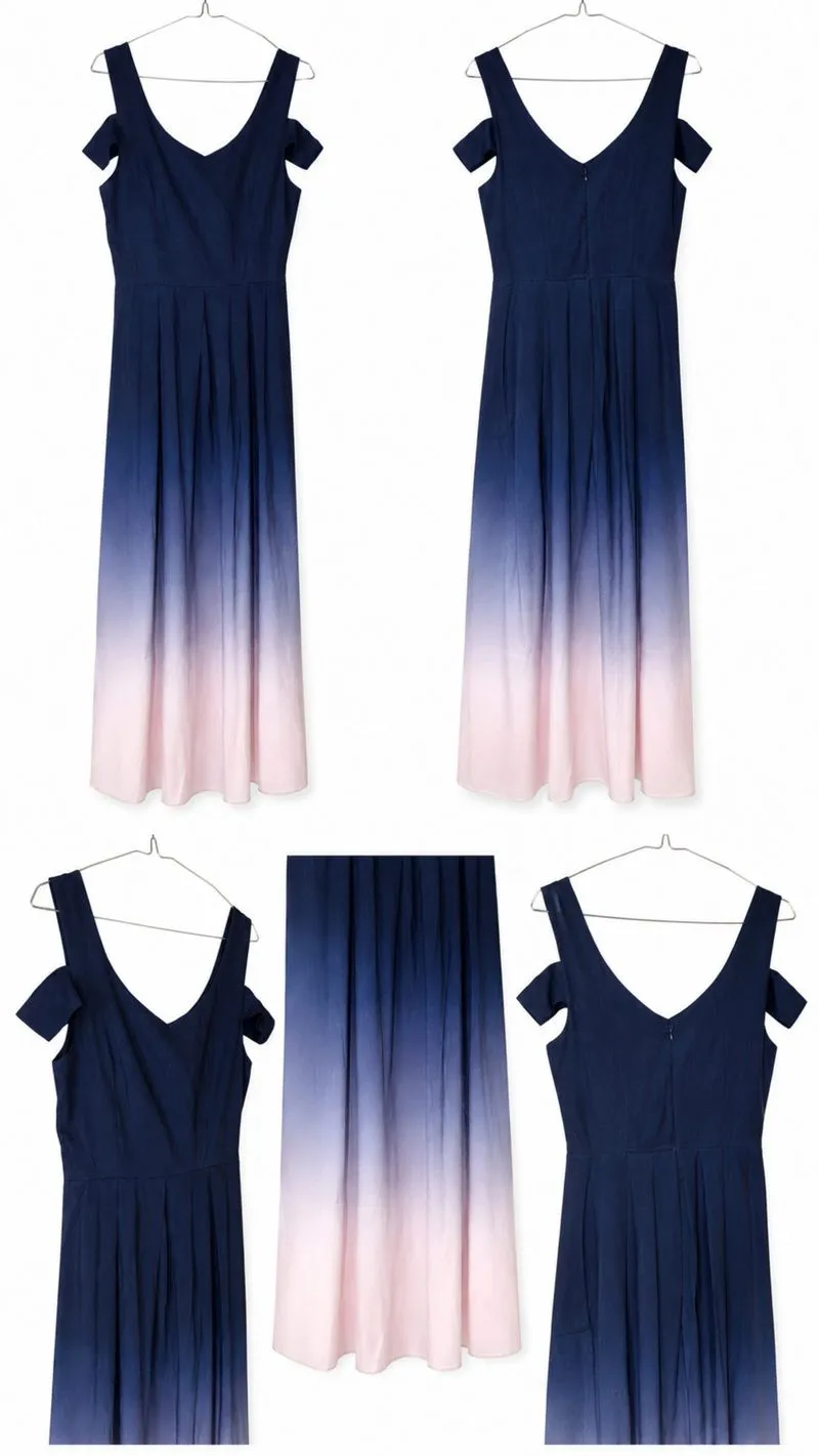 Ombre Shoulder Maxi Dress  photo 1