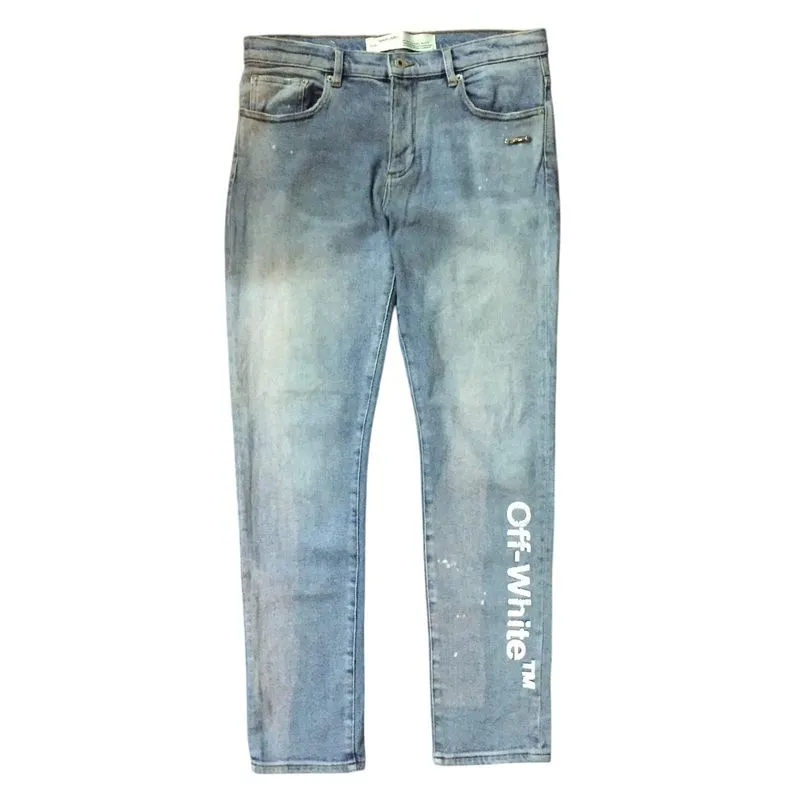 Off-White Main Label (18AW) by Virgil Abloh Denim Pants photo 1