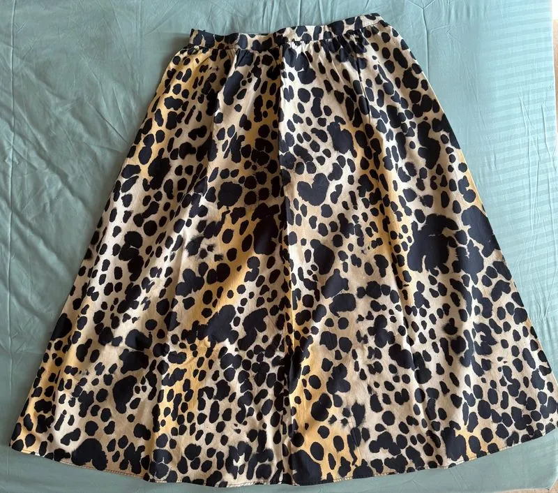MANGO Leopard Print Midi A-Line Skirt/Rok Midi Macan Tutul photo 1