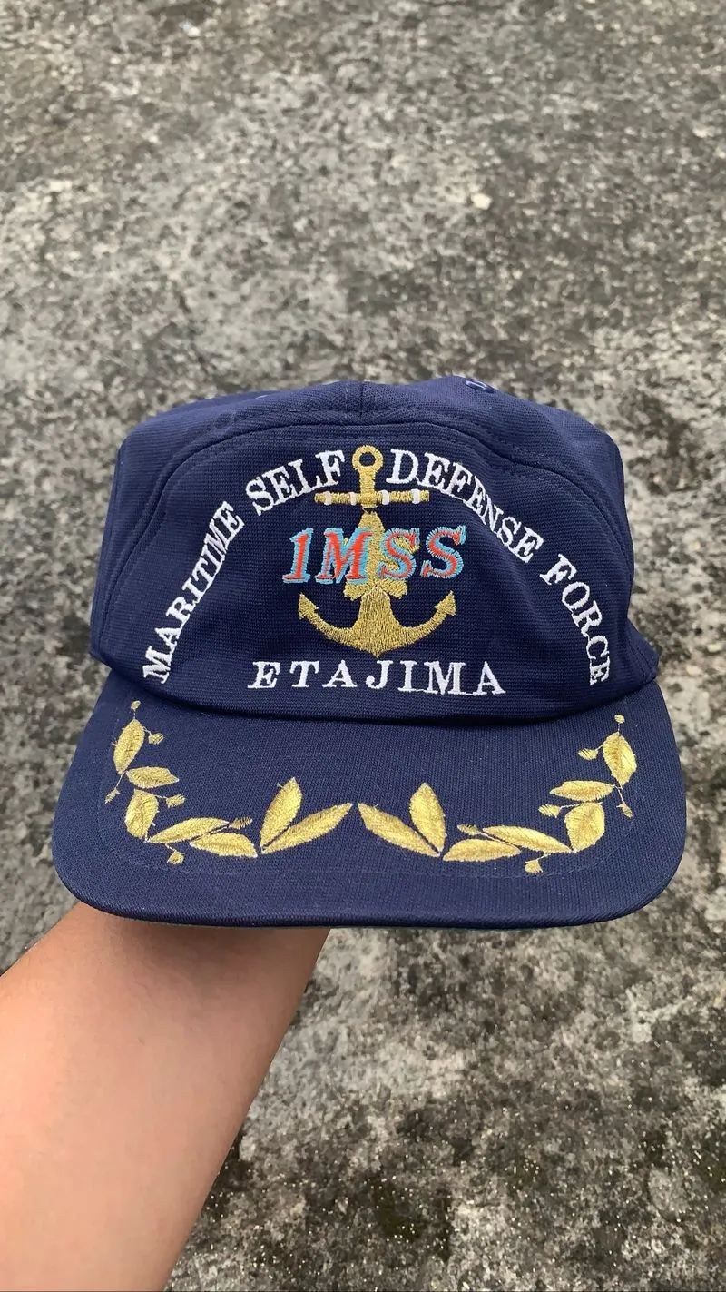 Rare Vintage ETAJIMA Maritime Self Defense Force Hat, 1MSS H photo 1