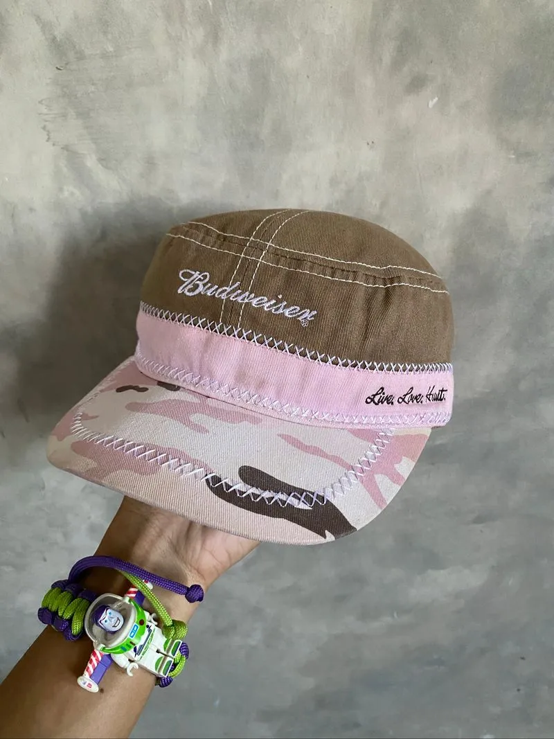 Y2K Patrol Cap Budweiser threetone colour photo 1
