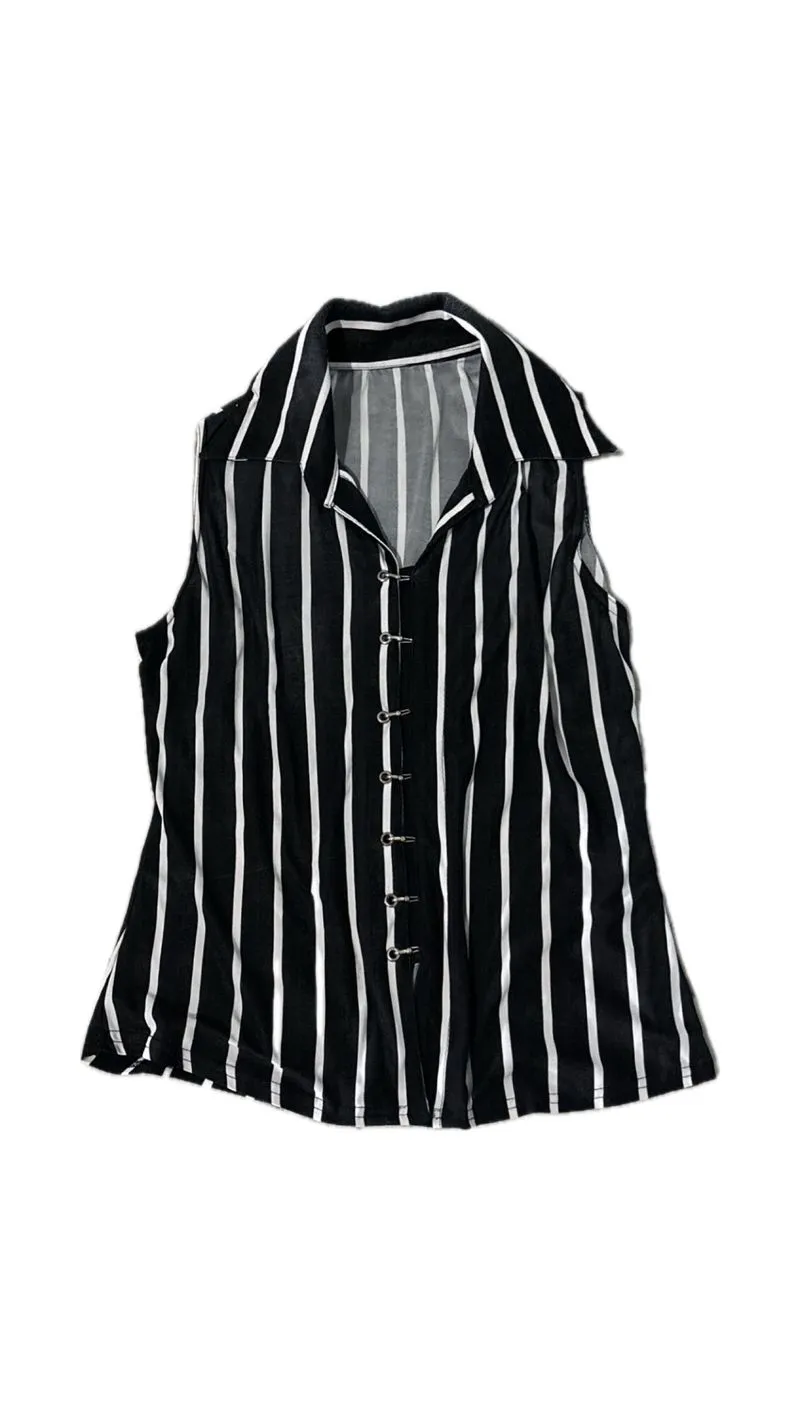monochrome stripe blouse photo 1