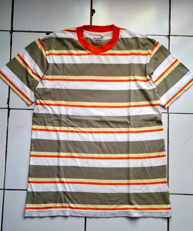 MOSKAV - Myles Orange Strip Tee photo 1