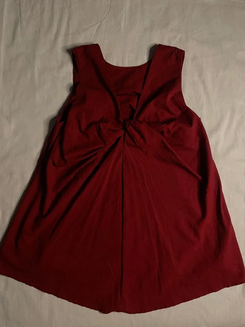 ribbon red top  photo 1
