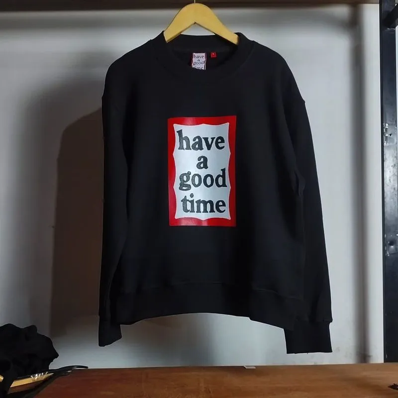 CREWNECK HAVE A GOOD TIME RED FRAME photo 1