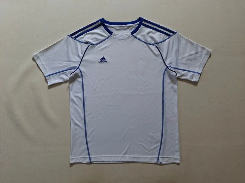 JERSEY BOLA ADIDAS WHITE BLUE ORIGINAL 100% photo 1