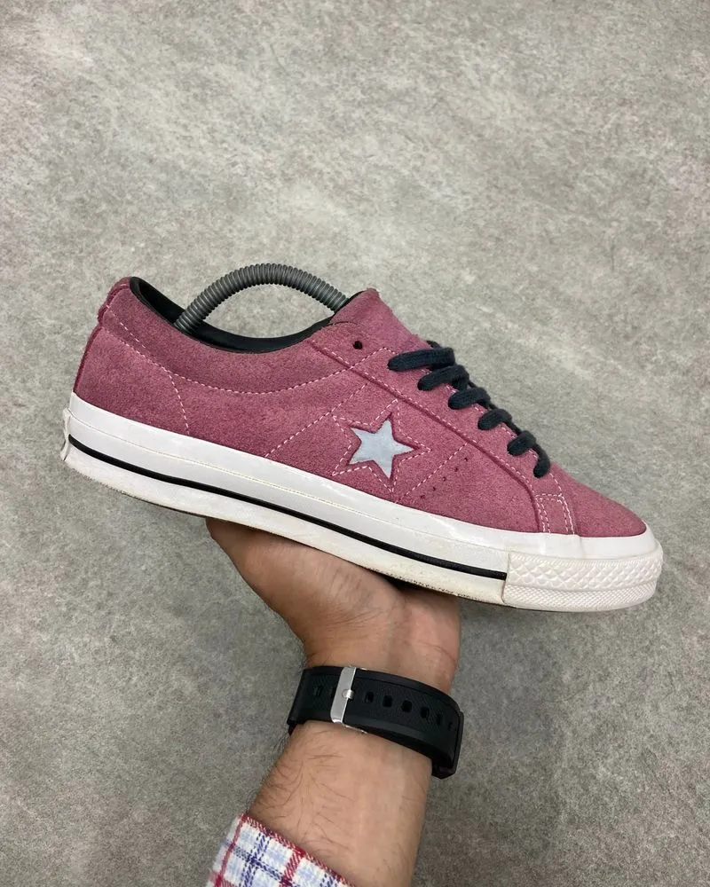 Converse One Star OX Suede Low Top Rose Red Original photo 1