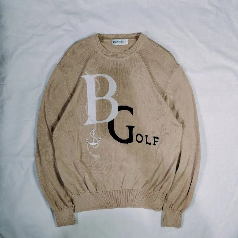Crewneck vintage knitwear Burberrys japan Golf  photo 1