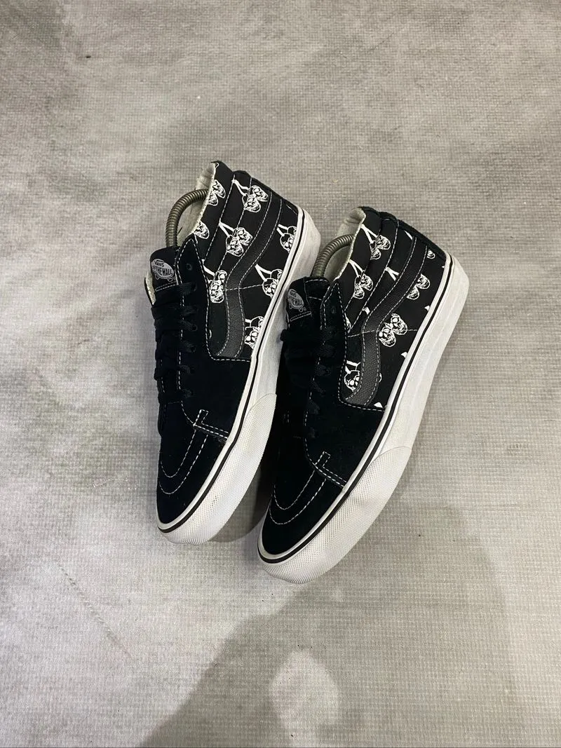 Vans sk8 mid New varsity black white photo 1