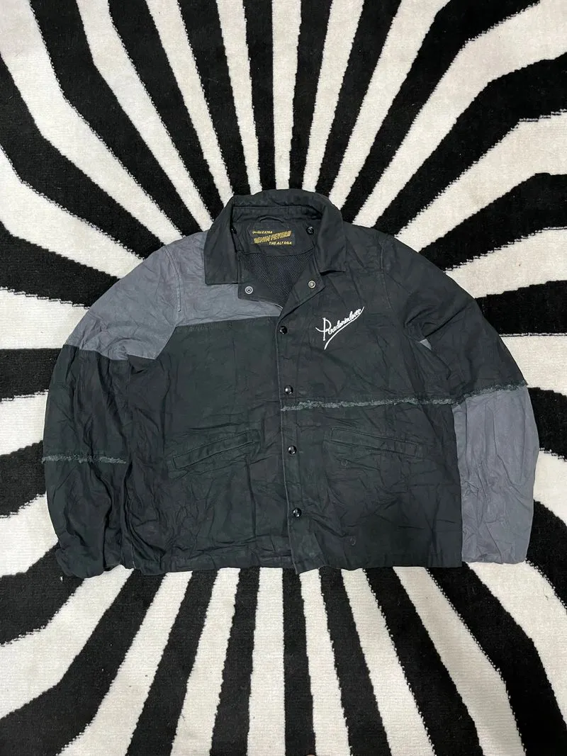 Japanese brand Vintage Streetwear Bomber jacket Pria black gray photo 1