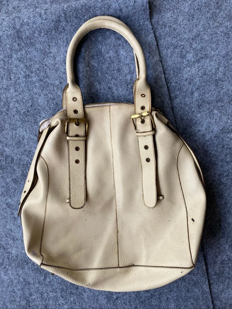 vintage hobo cream bag photo 1