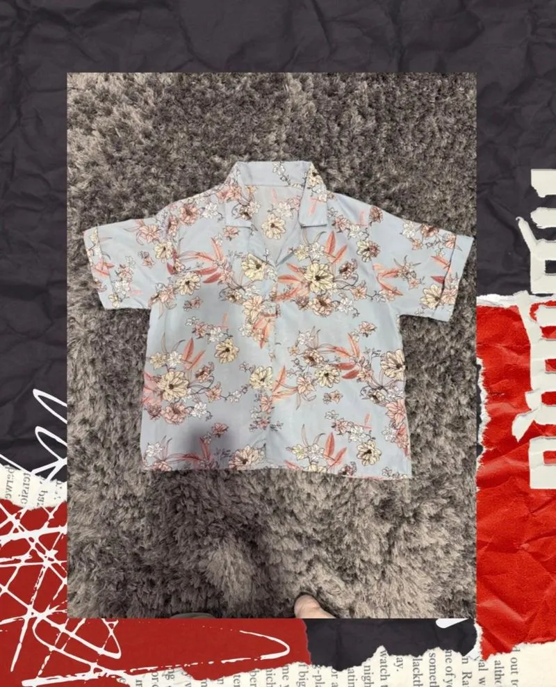 Kemeja pendek floral preloved  photo 1