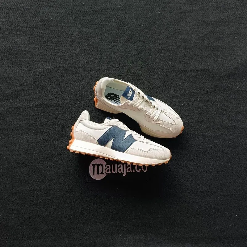 New Balance 327 White Midnight Indigo photo 1