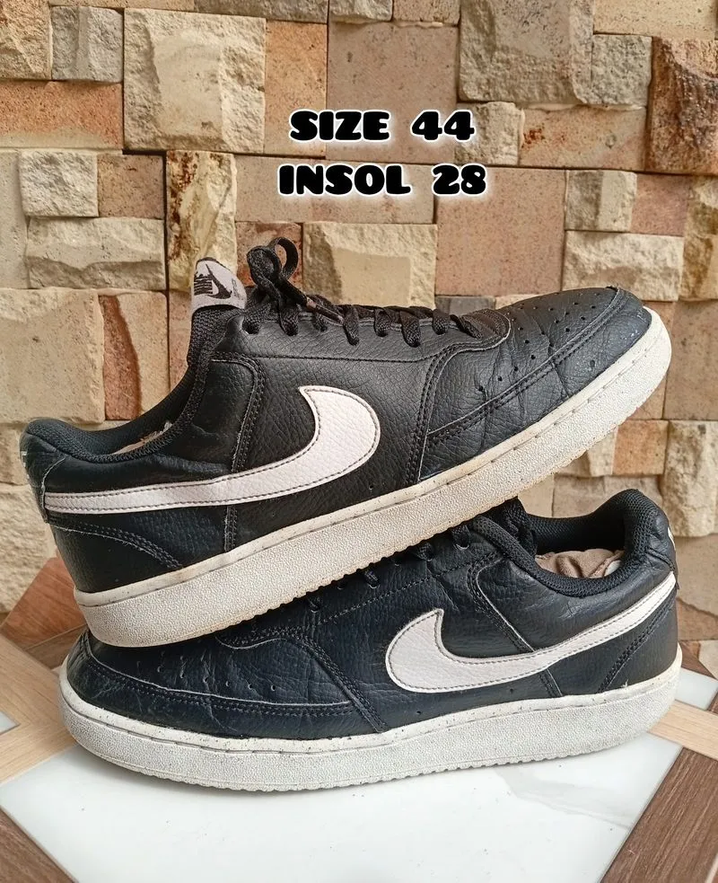 NIKE COURT VISION BLACK WHITE photo 1