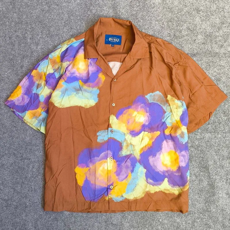 Awake NY open collar shirt kemeja photo 1