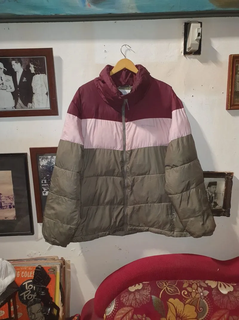 COLUMBIA PUFFER COLOURBLOCK JACKET photo 1