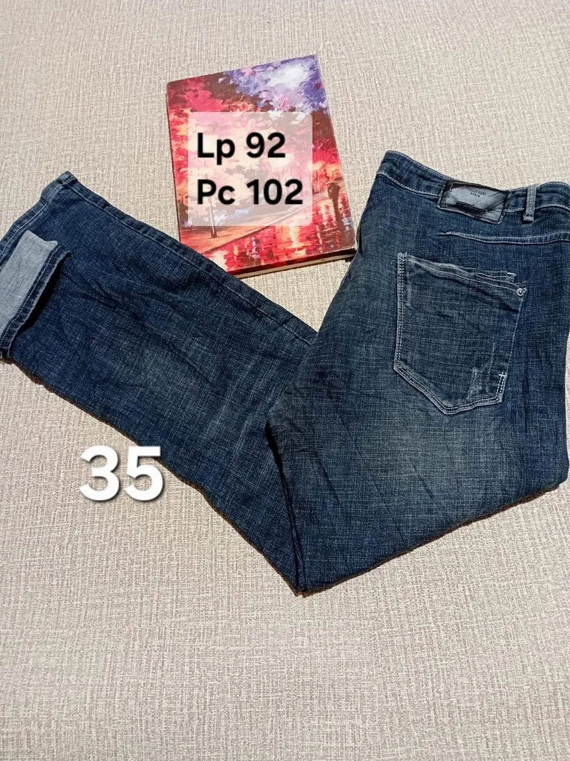 CELANA JEANS DENIM RIPPED DARK BLUE WASH photo 1