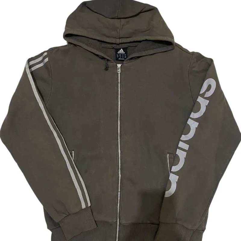 Adidas Vintage Casual Hoody Pria gray photo 1