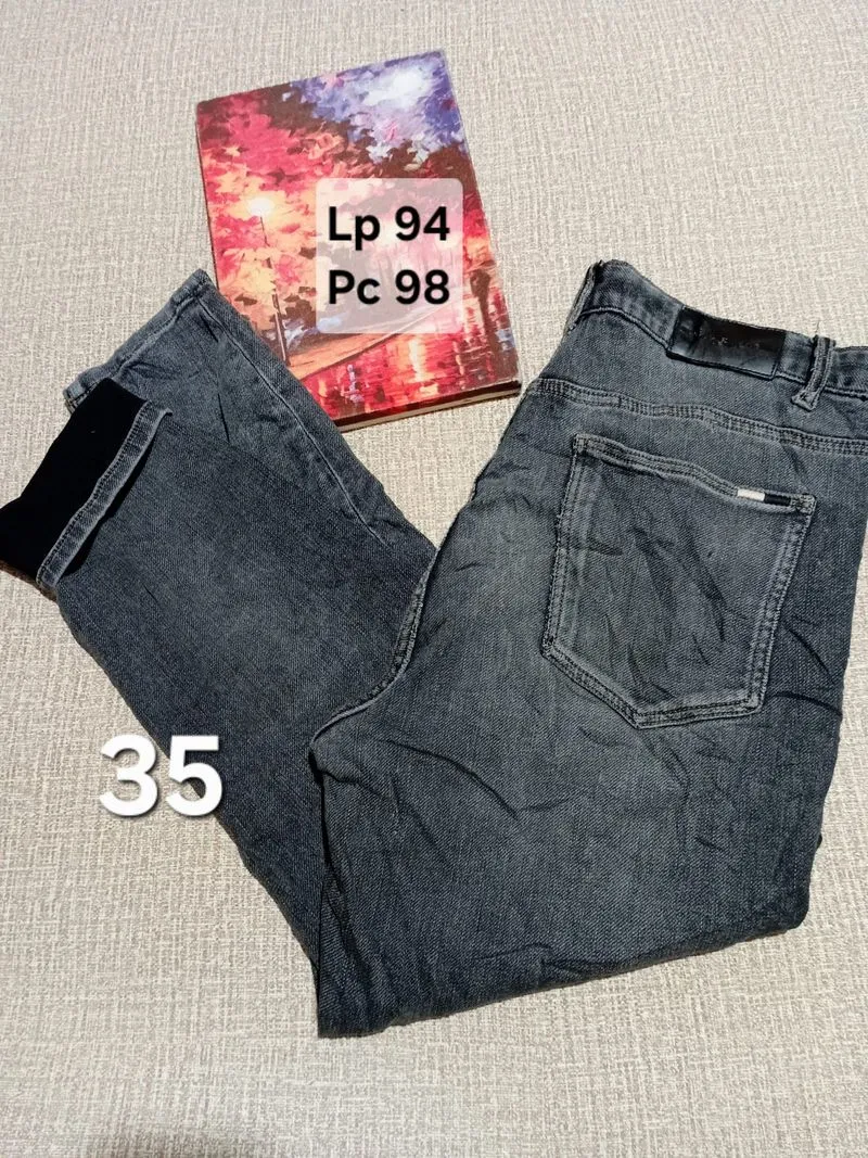 CELANA JEANS DENIM DARK GREY WHAS FADING photo 1