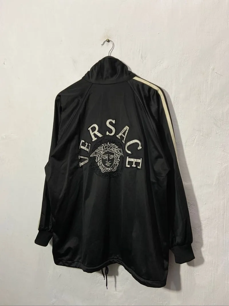 Vintage Versace Jeans Couture Medusa Embroidered Tracktop Bl photo 1