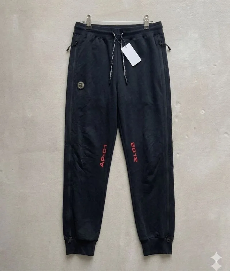 Aape by A Bathing Ape Black Cotton Joggers Sweatpant photo 1