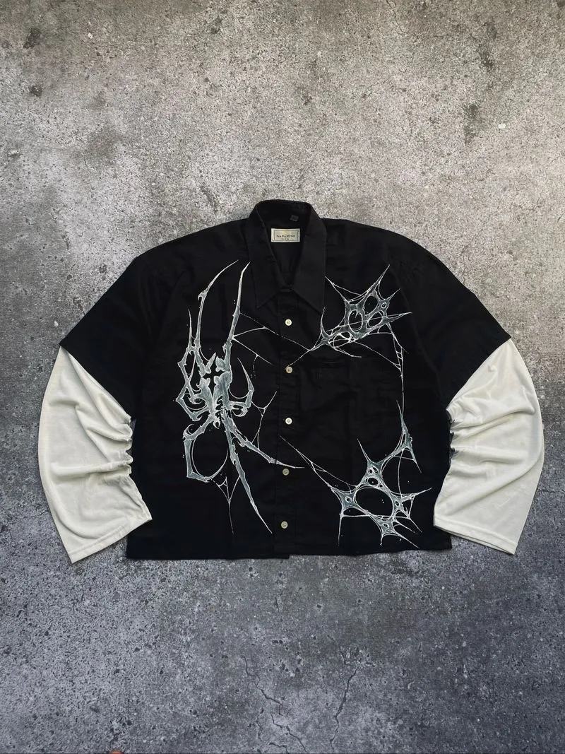 SHIRT BOXY DOUBLE SLEEVE CUSTOM BY TH 1/1 photo 1