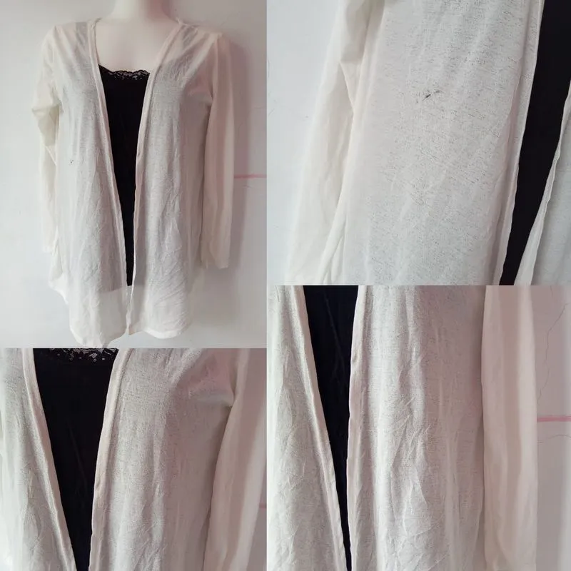 Casual Cardigan Wanita white photo 1