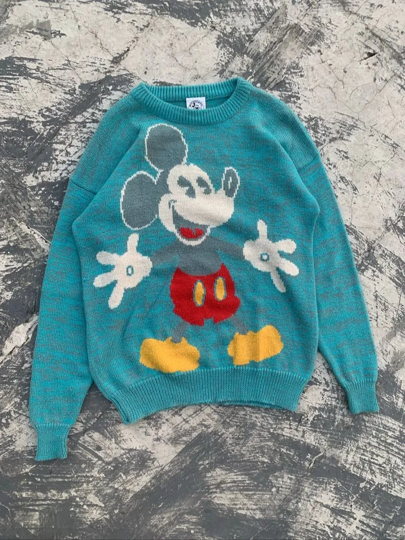 80’s Mickey Mouse Big Logo Knitwear photo 1
