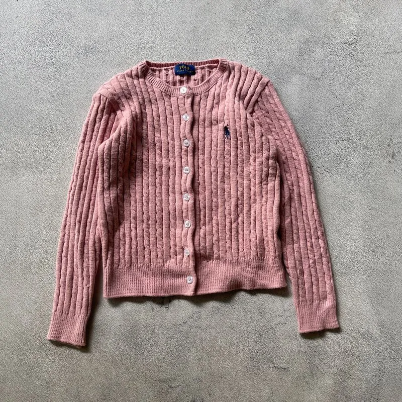 CARDIGAN CABLE POLO RALPH LAUREN soft pink photo 1