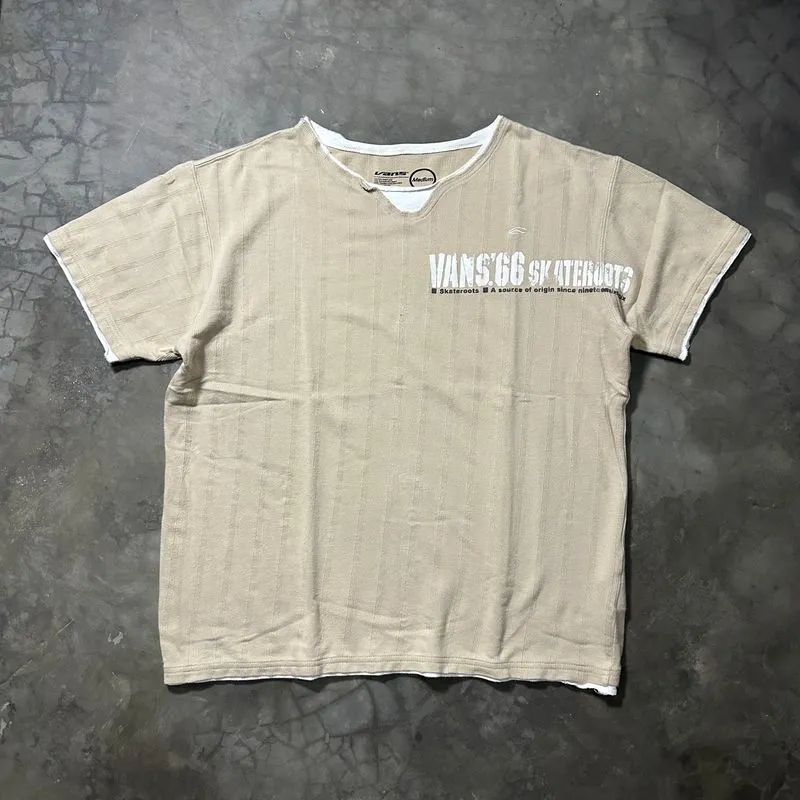 VINTAGE VANS T-SHIRT DOUBLE LAYER SKATEROOTS photo 1