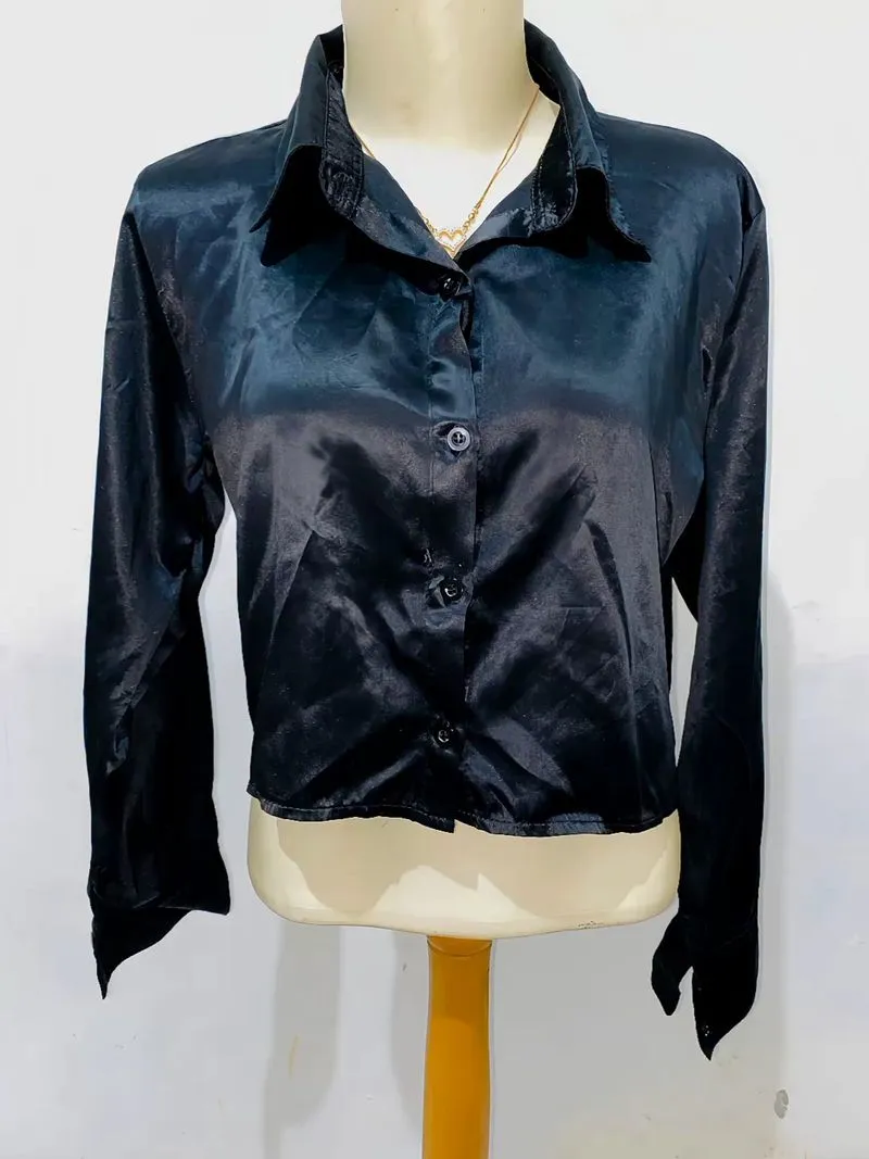 KEMEJA CROP TOP PREMIUM  photo 1