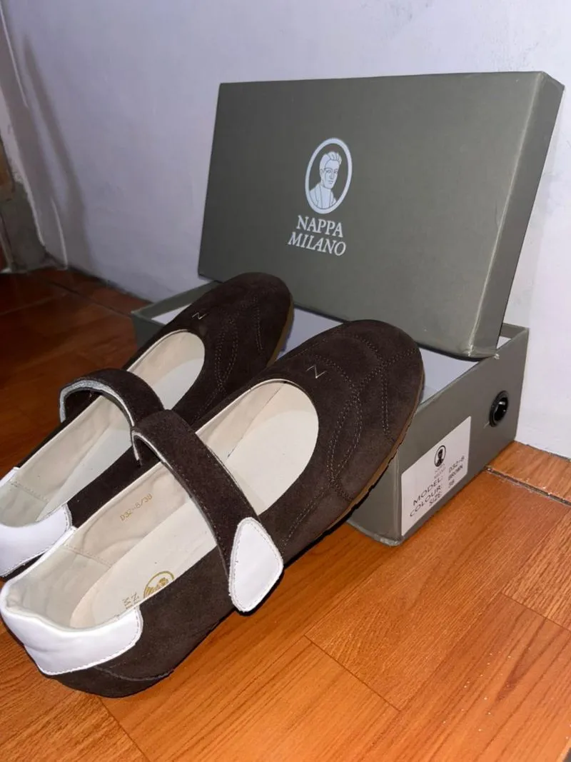 Sepatu Gail Ballet Brown - Nappa Milano photo 1