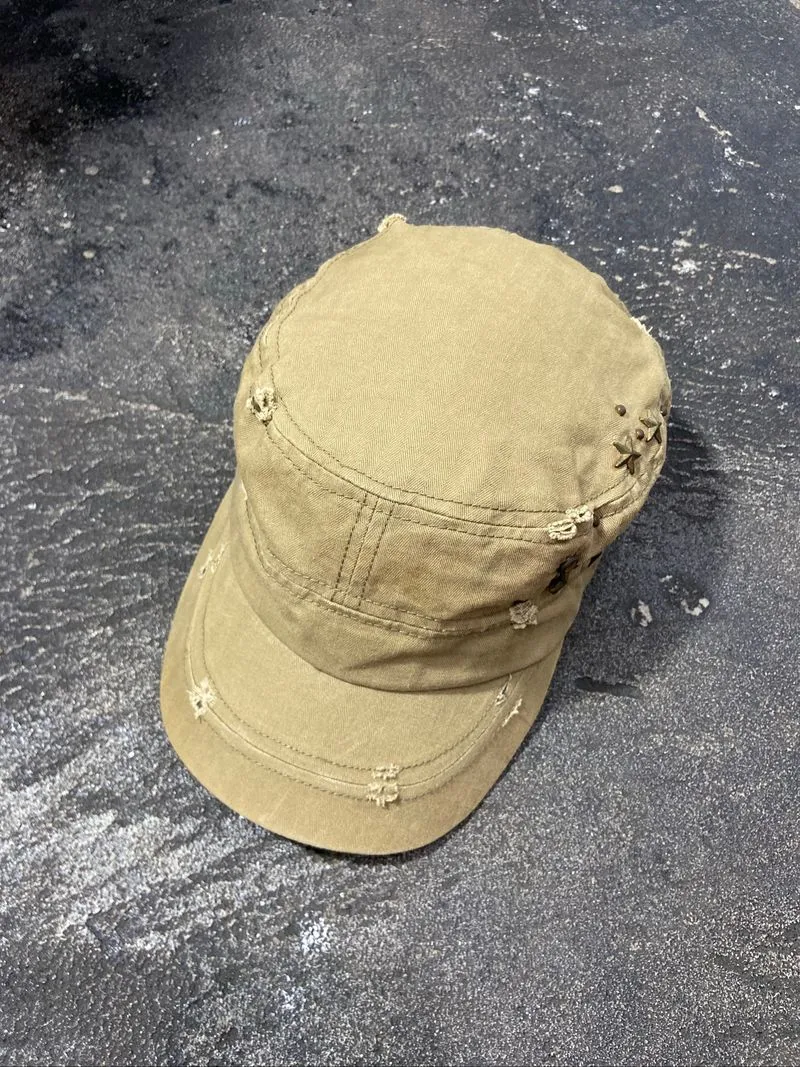 Studed Y2K Cadethat Disstressed Cap Unisex photo 1