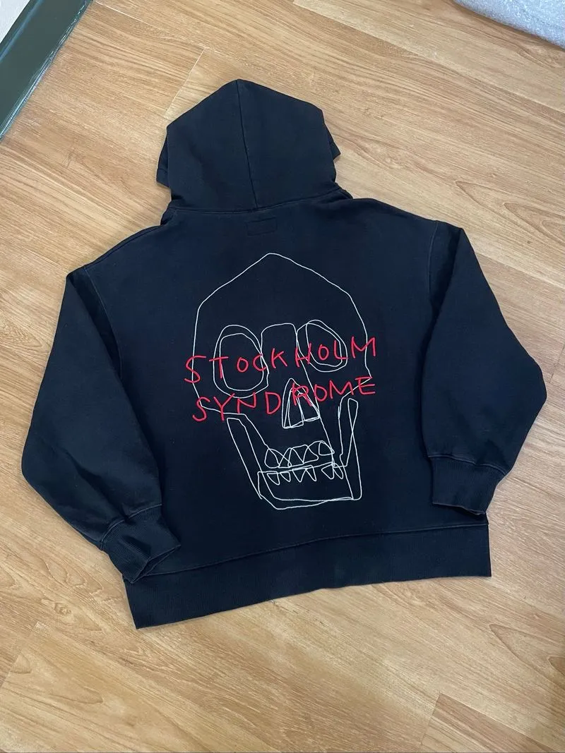 Stockholm Syndrome Black Boxy Zipp Hoodiei photo 1