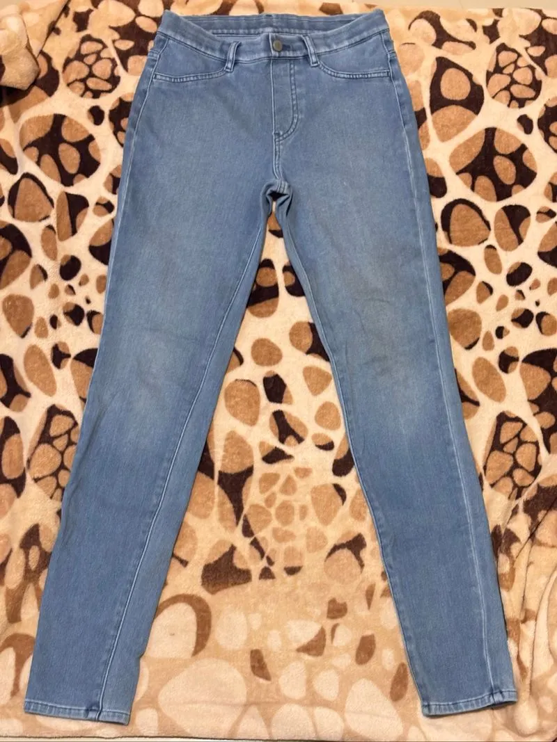 uniqlo stretch legging blue jeans photo 1