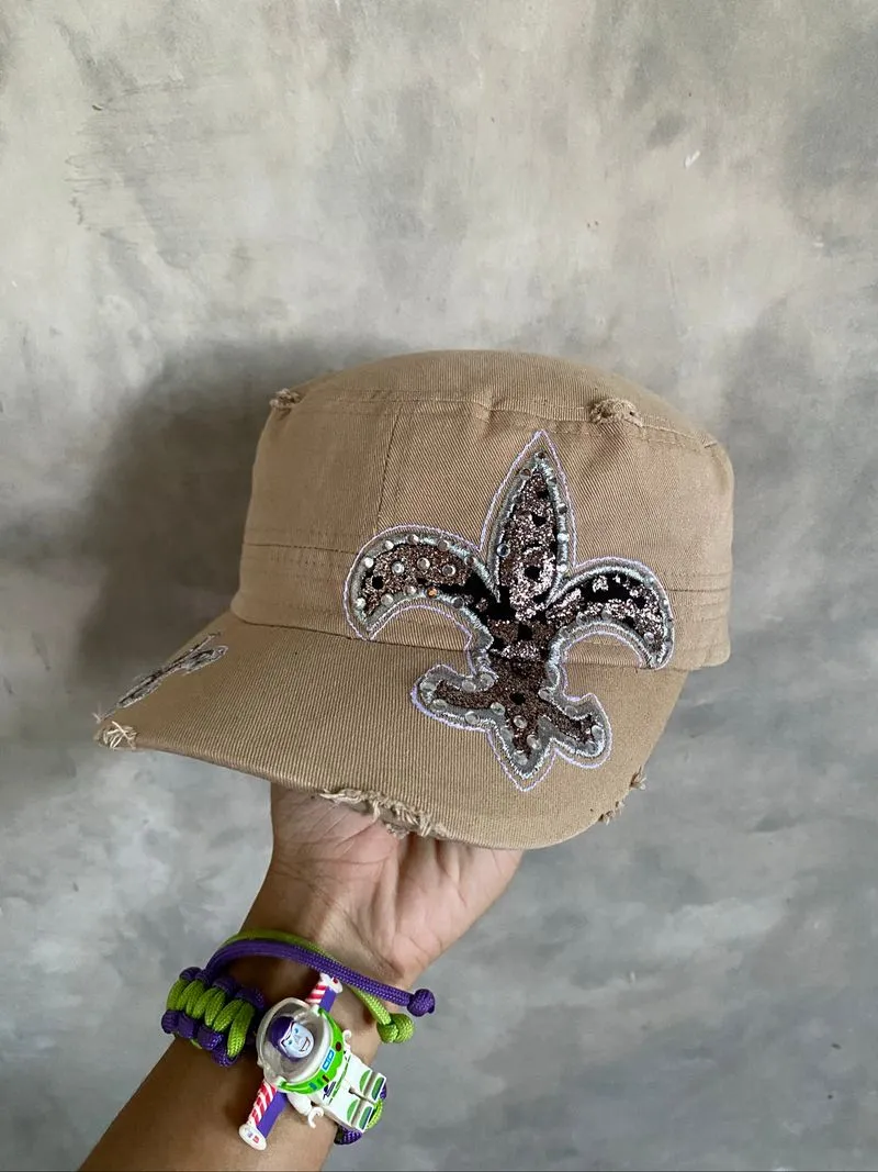 Y2K Patrol Cap Fleur Distressed by Pitbull photo 1