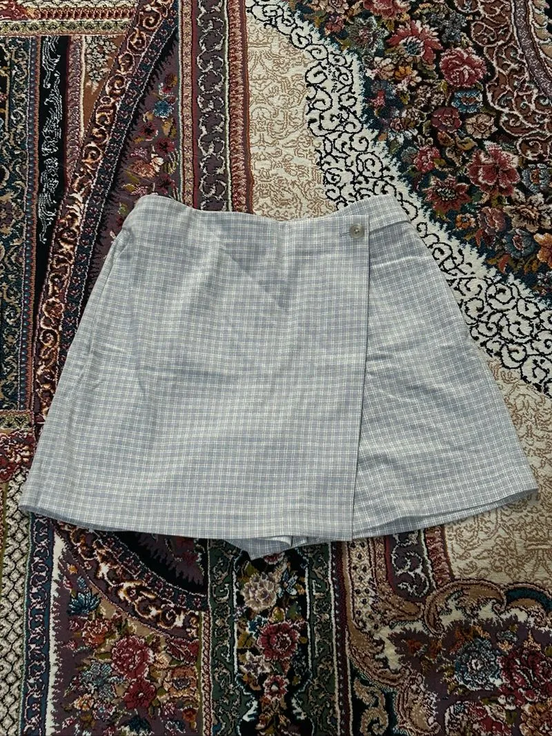 uniqlo baby blue skort photo 1