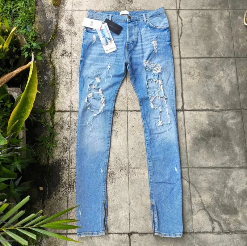 Zara Man Jeans Skinny Fit Ripped Size : 34 photo 1