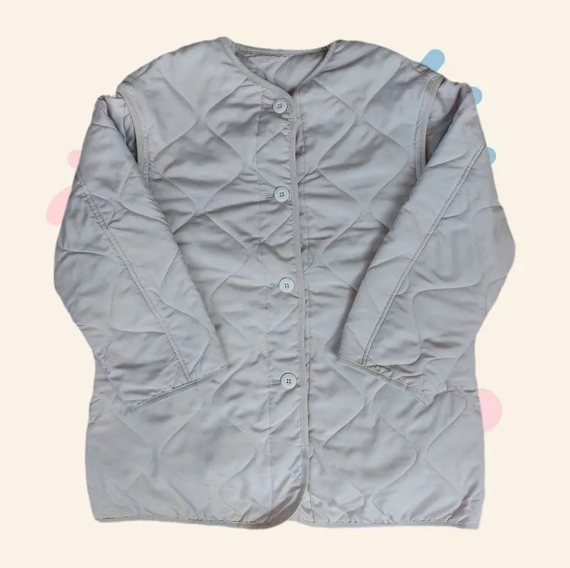 Jacket GU Heat Padded 2 Way Oversize Blouson (Natural) photo 1